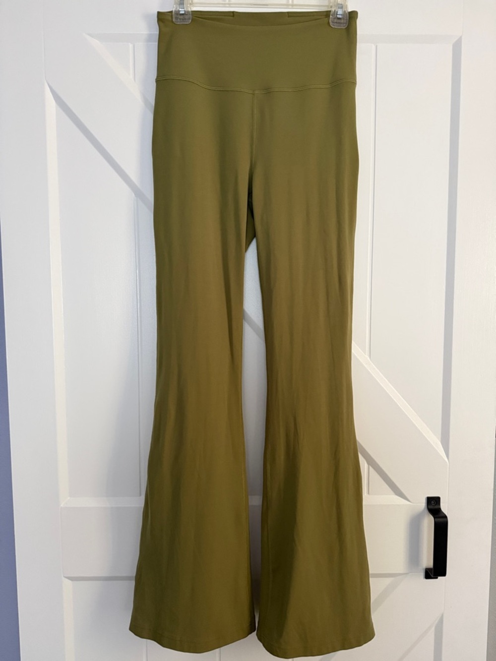 lululemon athletica Olive Green Flare Yoga Pants